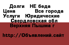 Долги - НЕ беда ! › Цена ­ 1 000 - Все города Услуги » Юридические   . Свердловская обл.,Верхняя Пышма г.